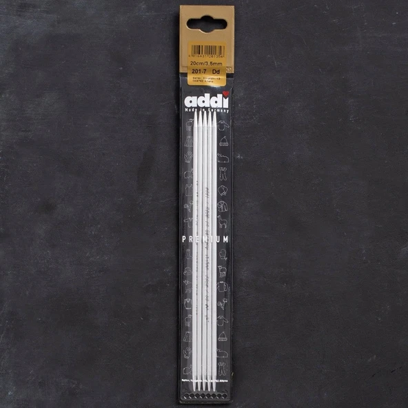 Addi 3,5mm 20cm 5 li Çorap Şişi - 201-7