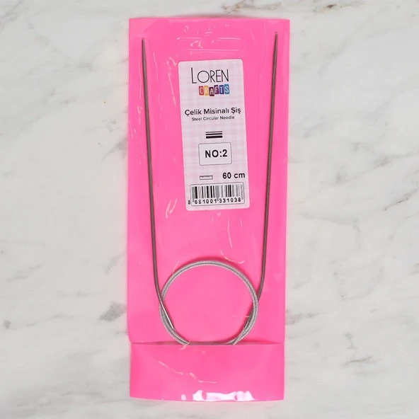 LOREN CRAFTS 2 MM ÇELİK MİSİNALI ŞİŞ 60 CM - 8