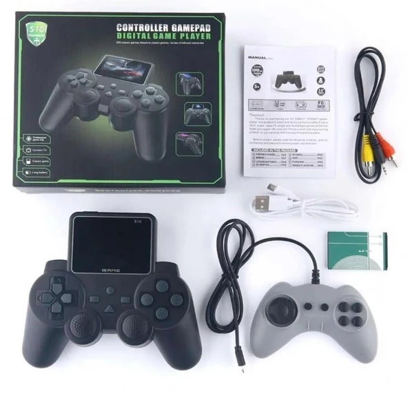 Zhltech 500 Adet Nostalji Retro Oyun Taşınabilir Konsol S10 Gameboy İlave Kol Hediyeli - 8