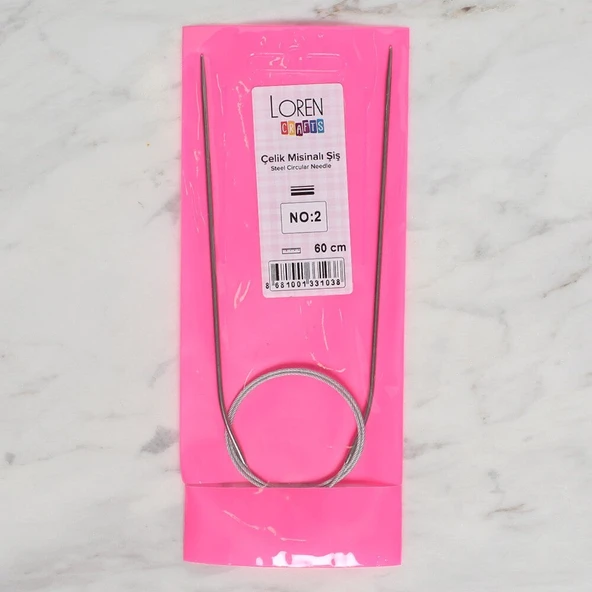 LOREN CRAFTS 2 MM ÇELİK MİSİNALI ŞİŞ 60 CM - 4