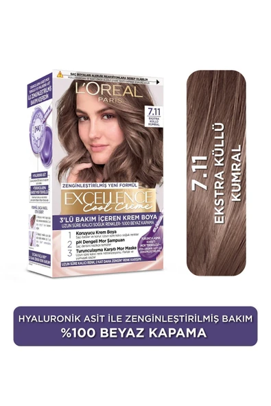 L'Oreal Paris Excellence Cool Creme Saç Boyası  Ekstra Küllü Kumral