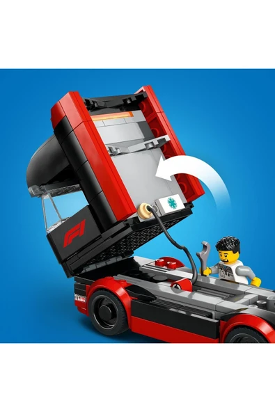 LEGO ® City RB20 ve AMR24 F1® Arabalı F1® Kamyonu 60445 - 8 Yaş ve Üzeri Oyuncak Yapım Seti (1086) - 6