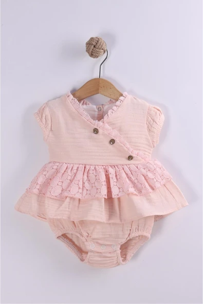 Kız Bebek Dandeli Bady Külotlü 6/18 Ay Elbise Tulum