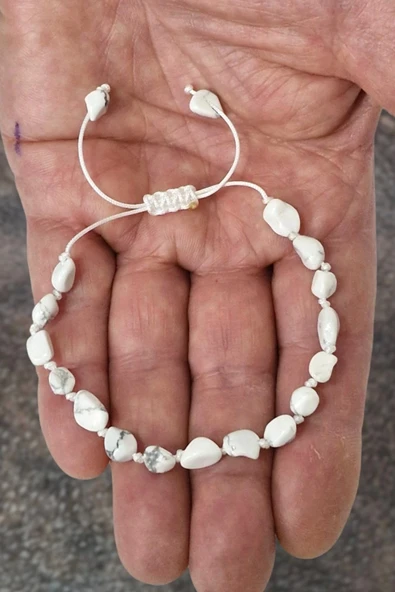 Havlit Taşı Bileklik Makrome Ayarlı 326-5 - 2