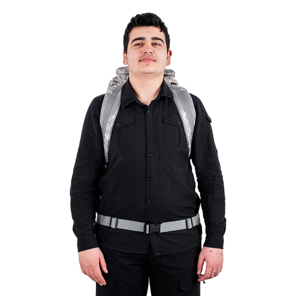 Outdoor Sırt Çantası - Savage Ventura - 110 LT. - Gri Dijital Kamuflaj - HH05328 - 7