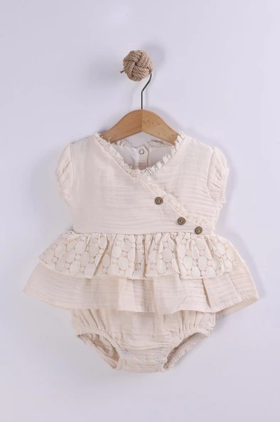 Kız Bebek Dandeli Bady Külotlü 6/18 Ay Elbise Tulum