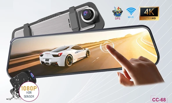 MPIA CC68 10" Tam Ekran Aynalı 128GB Araç İçi 4K Kamera GPS, Wifi ,Geri Görüş Kamerası - 8