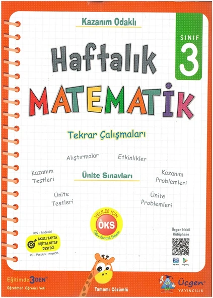 Üçgen 3.Sınıf Tüm Derslere Yolculuk+Haftalık Matematik - Resim 3