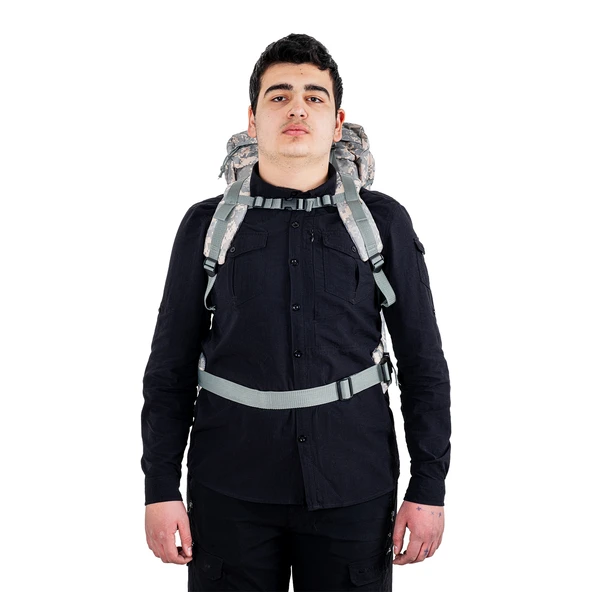 Outdoor Sırt Çantası - Savage Ventura - 70 LT. - Gri Dijital Kamuflaj - HH03205 - 8