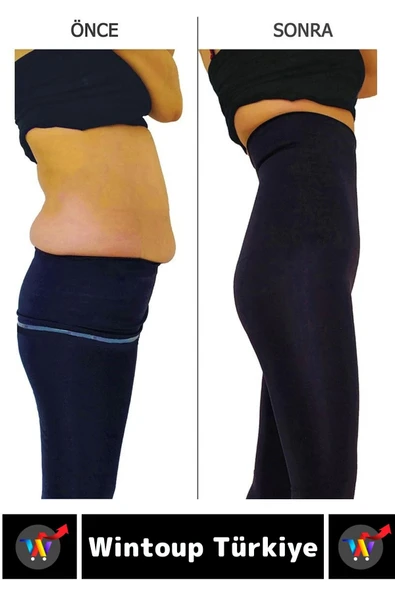 Özel Seri Doğal Görünüm Çift Kat Bel Vücut Toparlayıcı İnceltici LAZER KESİM Yüksek Bel Korse Tayt - Resim 6