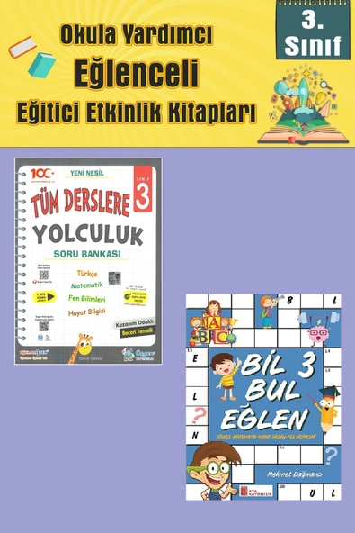 Üçgen 3.Sınıf Tüm Derslere Yolculuk + Bil Bul Eğlen ürün görseli 1