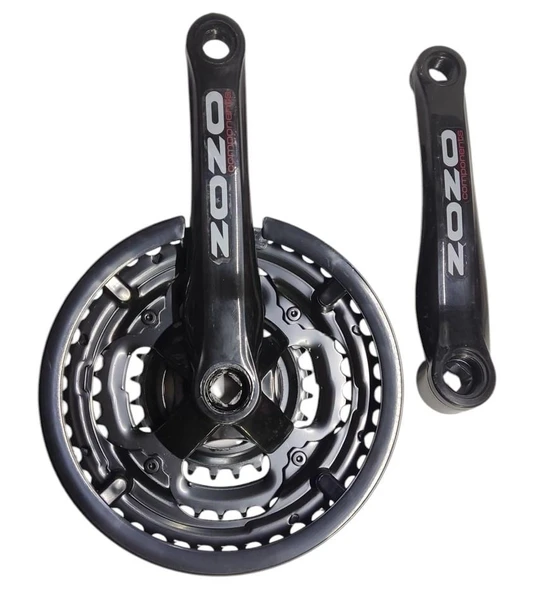 Zozo Bisiklet Aynakol Sağ Sol Takım 3 Lü Dişli- 24/34/42Tx170mm XC100-(SP16-TS540P) Siyah Renk - Resim 2