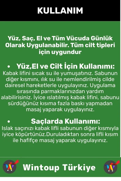 Özel Üretim Masaj Etkili Nemlendirici Kuruluk Giderici Doğal Kabak Lifli Salatalık Sabunu 1 Adet - 3