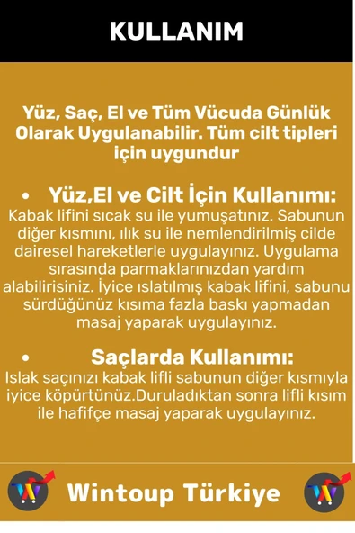 Özel Üretim Masaj Etkili Nemlendirici Kuruluk Giderici Doğal Kabak Lifli Kavun Sabunu 5 Adet - 3