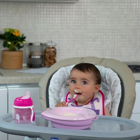 Chicco 4 Parça Beslenme Seti +6 Ay - Kız - Resim 3
