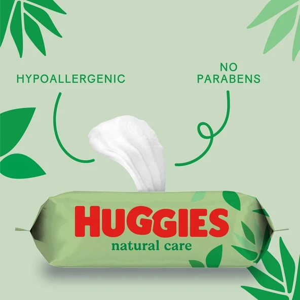 Huggies Natural Care Yenidoğan Islak Bebek Havlusu 10x56 Yaprak - 3