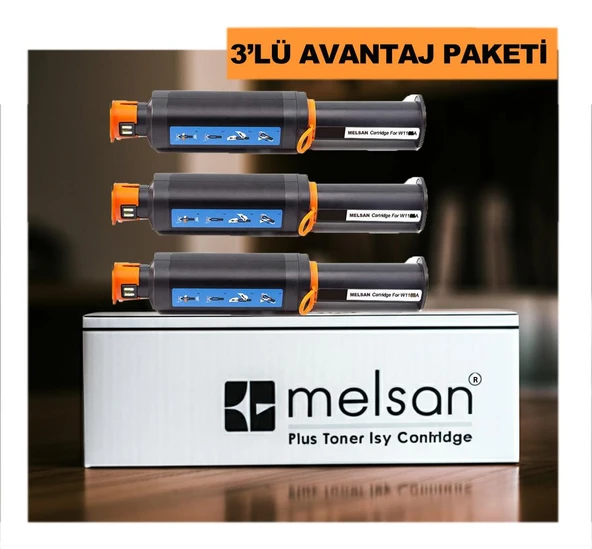 Melsan Hp Uyumlu Neverstop Laser W1103A Toner Muadil 3LÜ Paket