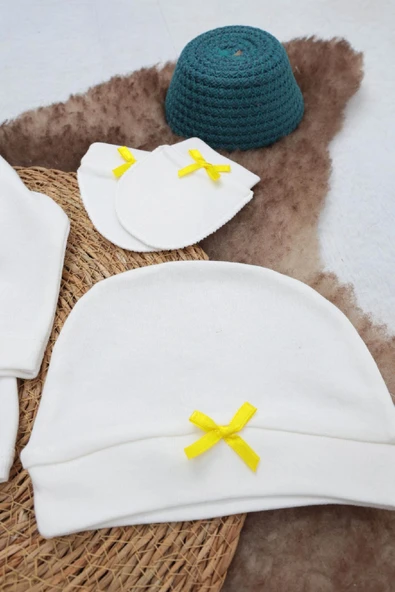 Sema Baby 5 Parça Gülen Surat Hastane Çıkışı Zıbın Seti 0-3 Ay - 5