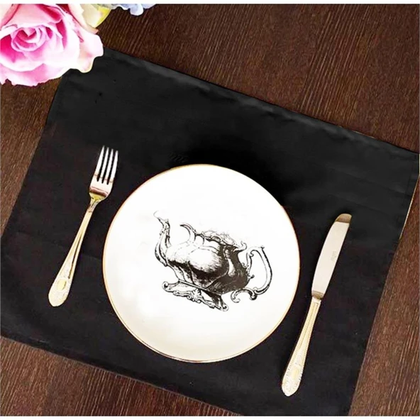 AMERİKAN SERVİS 30X45 2'Lİ SİYAH LEKE TUTMAZ KUMAŞ ALTINPAMUK