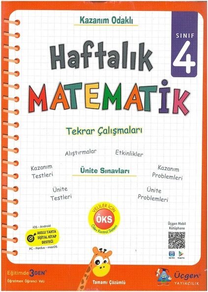 Üçgen 4.Sınıf Haftalık Matematik + Doğada Matematik - Resim 2