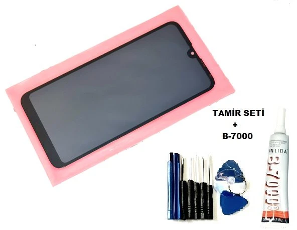 Tkgz - Y7 2019 Lcd Ekran Dokunmatik Siyah (B-7000+Tamir Seti) ürün görseli 1