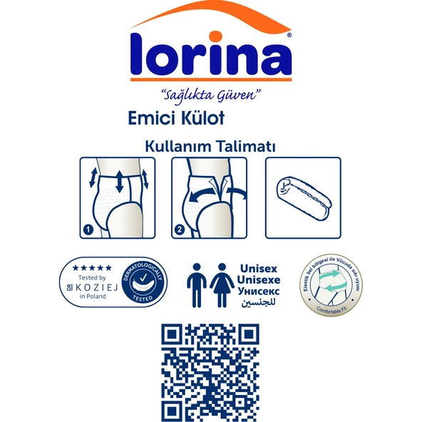 Lorina Yetişkin Emici Külot Medium 30'Lu 4 Paket 120 Adet - 2