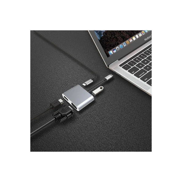 Dexim Premium 4 in 1 USB-C Hub - 6