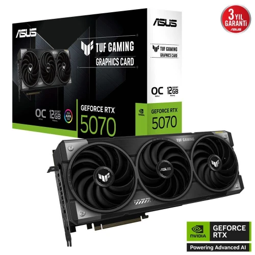 ASUS 12 GB ASUS TUF-RTX5070-O12G-GAMING RTX 5070 GDDR7 192bit OC 2xHDMI 3xDP RGB DLSS