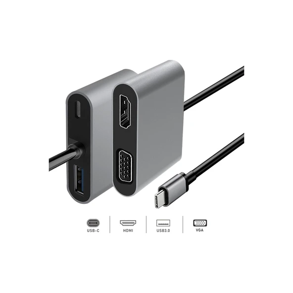 Dexim Premium 4 in 1 USB-C Hub - 13