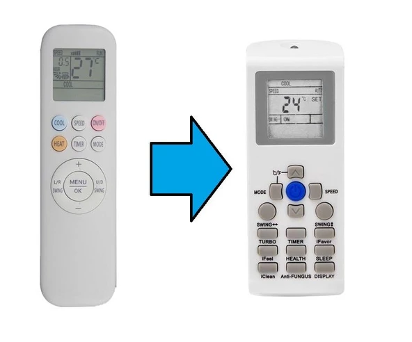 Kumanda Model No: YKR-T/011E Klima Kumandası ürün görseli