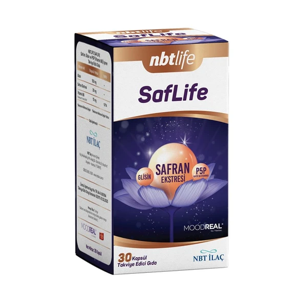 Nbtlife Saflife (Glisin, Safran, P5P) 30 Kapsül