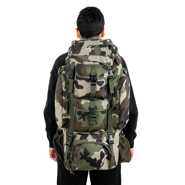 Outdoor Sırt Çantası - Savage Ventura - 110 LT. - Kamuflaj - HH05328 - 6