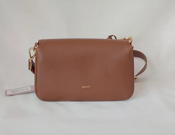 251IU413 Model Sarach Marka Taba Renk Omuz Çantası - 3