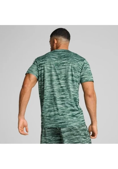 Puma Tad Essentials Aop Tee Erkek Spor Tişört Yeşil 52671830 - 3