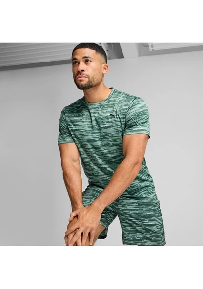 Puma Tad Essentials Aop Tee Erkek Spor Tişört Yeşil 52671830 - 2