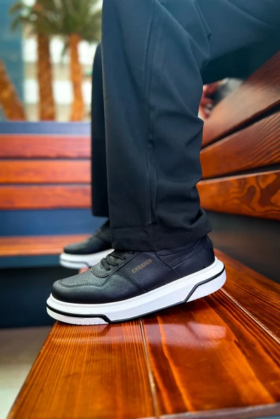 Pabucmarketi Bağcıklı Erkek Günlük Ayakkabı Siyah - Resim 4