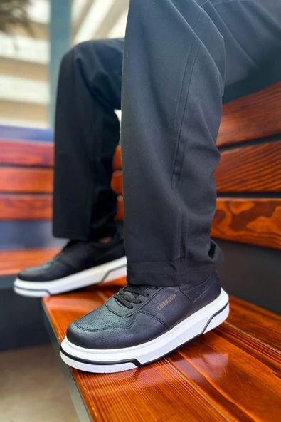 Pabucmarketi Bağcıklı Erkek Günlük Ayakkabı Siyah ürün görseli