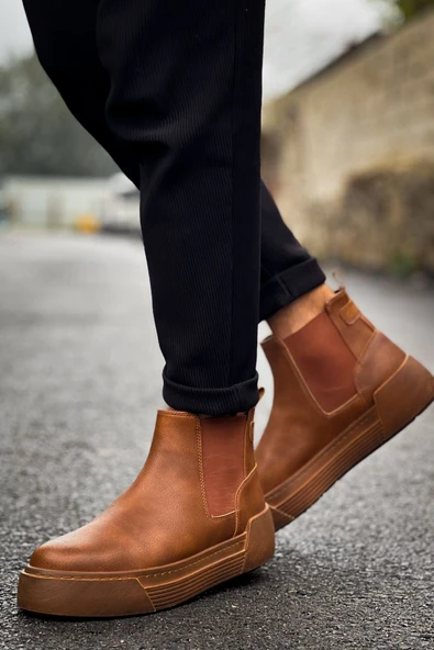 Pabucmarketi Lastikli Erkek Chelsea Bot Taba ürün görseli