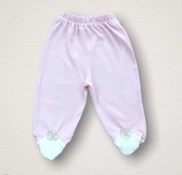 Lenaca Baharın Çiçekli Kalbi Nakışlı %100 Cotton Antibakteriyel 10lu Zıbın Takımı Hastane Çıkışı - Resim 5