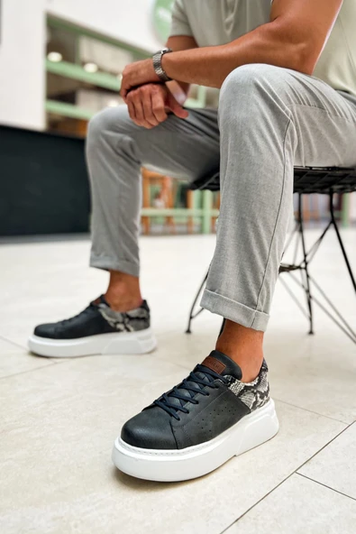 Pabucmarketi Bağcıklı Erkek Spor Ayakkabı Antrasit - 4