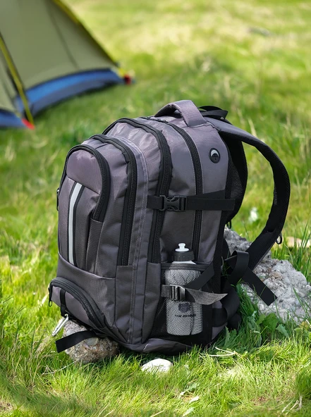 Bagacar Dağcı Trekking  Seyahat ve Kamp Sırt Çantası Gri