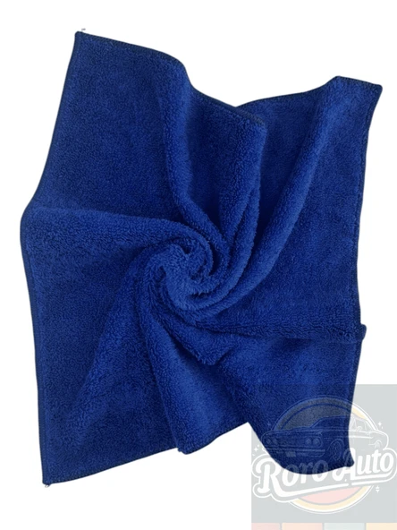 Roro Auto Fuji 3'lü Mikrofiber Araç Kurulama ve Oto Temizlik Bezi 40x40 440 GSM Mavi - 6