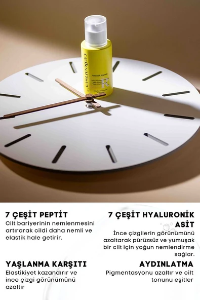 7 Çeşit Peptit & 7 Çeşit Hyaluronik Asit İçeren Yaşlanma Karşıtı ve Aydınlatıcı Retinol Serum - 3