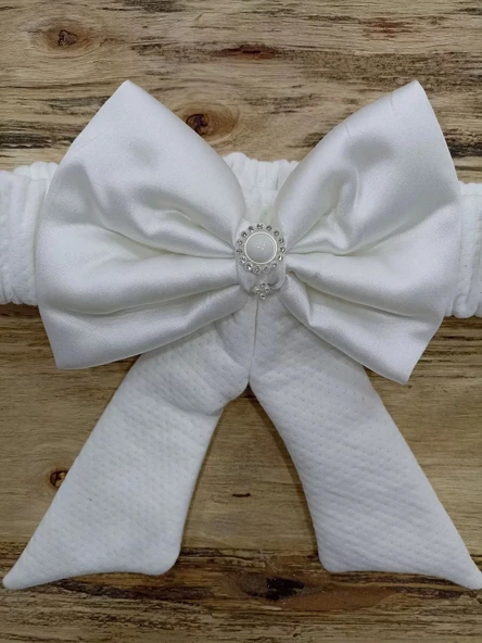 Lenaca Yenidoğan Sahra Taç Lucky Baby Nakışlı Kumru Kundak Bebek Battaniyesi - Resim 4