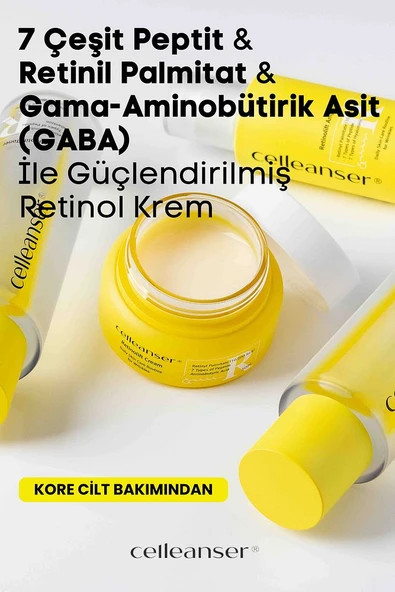7 Çeşit Peptit & Retinil Palmitat İçeren Yaşlanma Karşıtı ve Aydınlatıcı Retinol Krem - 5