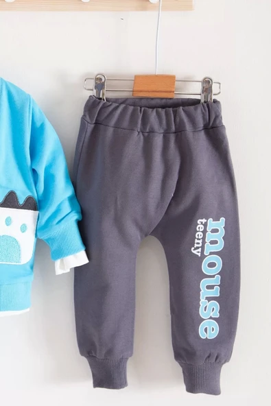 Lenaca Mause Gömlek Yakalı 3'lü Erkek Bebek Takımı - Resim 2