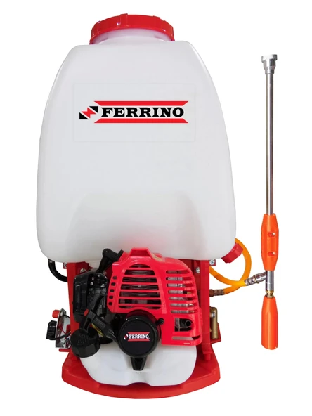 Ferrino FRN-768 Benzinli Yüksek Basınçlı İlaçlama Motoru Pulverazitör 25Lt