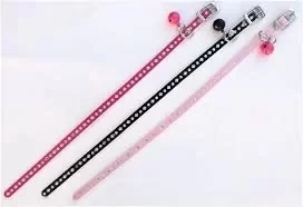 Zilli Kedi Boyun Tasması Tokalı Simli Tasma Kırmızı Hrb-002