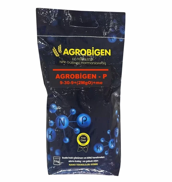 Agrobigen-P Npk Gübresi Harmanlanmış 9-30-9+(2Mgo)+Me 5Kg