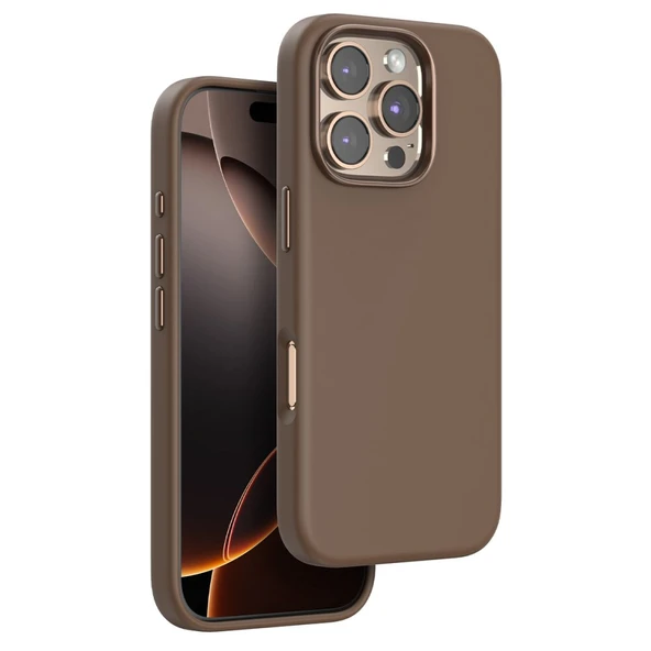 iPhone 16 Pro Max Jinta Kılıf Magsafe Şarj Özellikli Süet Kapak - 5